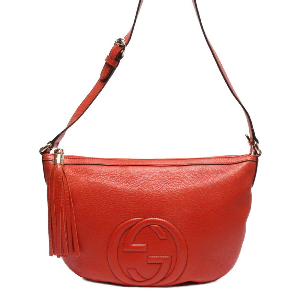 Gucci Soho Disco bag red pebbled leather